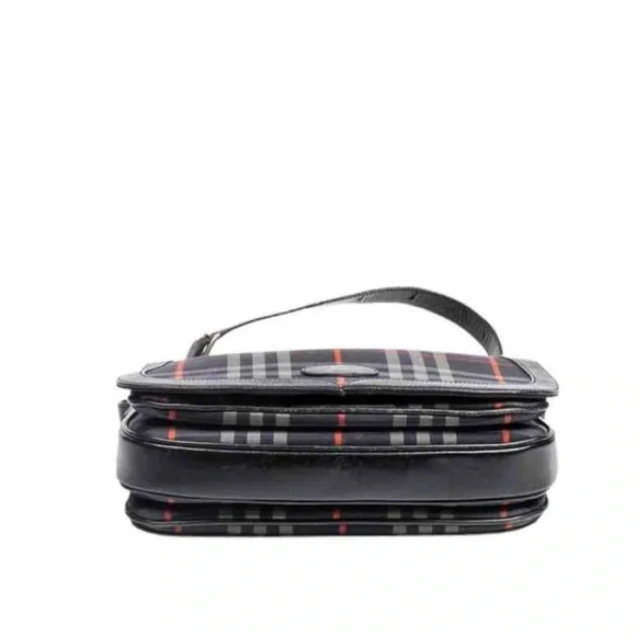 Vintage Burberry Flap Nova Check Canvas Shoulder Bag - Picture 4 of 5